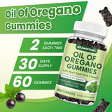 GZ HAOYUAN Oregano Oil Gummies blackcurrant flavour close-up