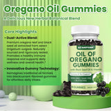 GZ HAOYUAN Oregano Oil Gummies with a measuring spoon