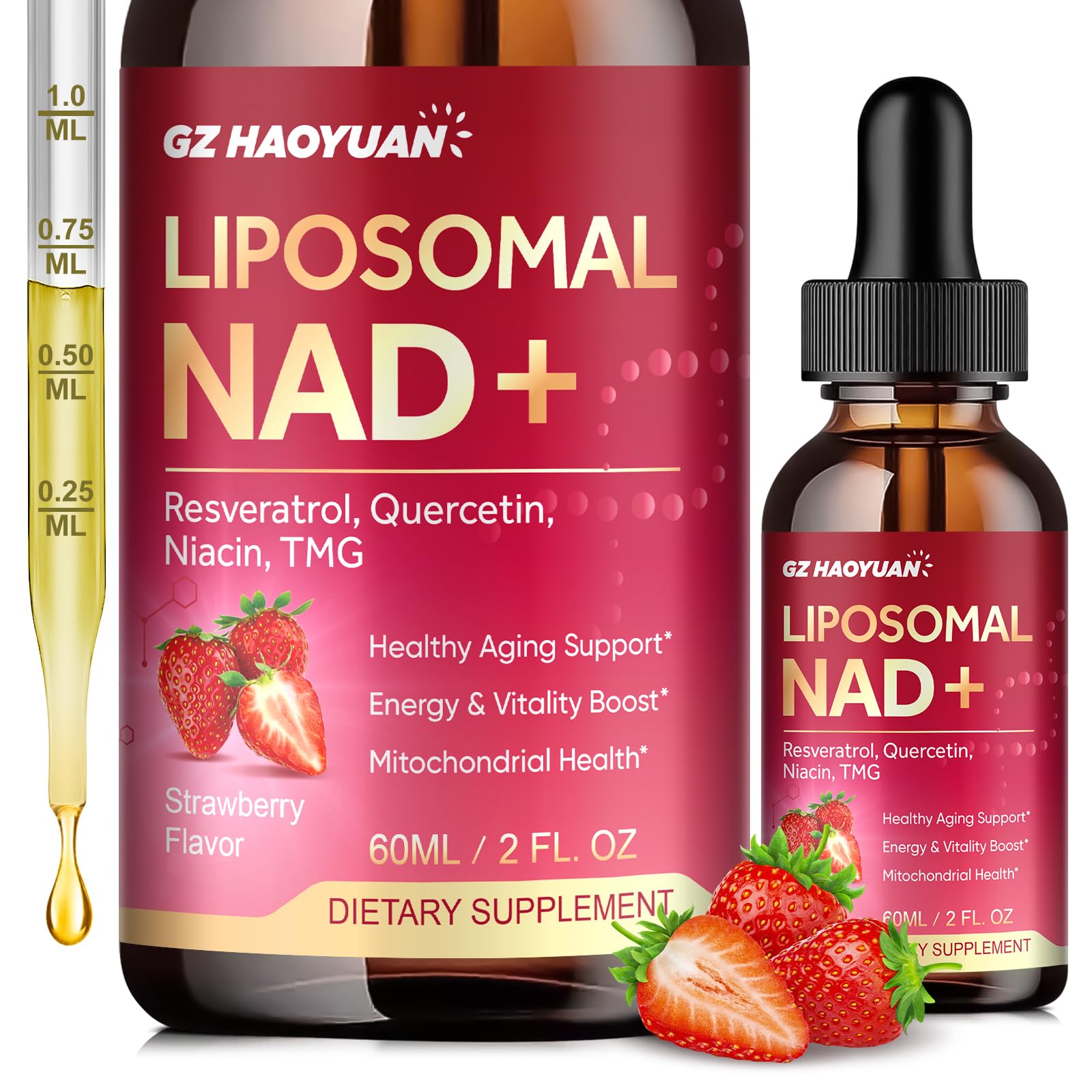 GZ HAOYUAN Resveratrol Liquid Supplement 150g front view