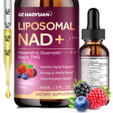 GZ HAOYUAN Resveratrol Liquid Supplement front view with mixed berry flavour