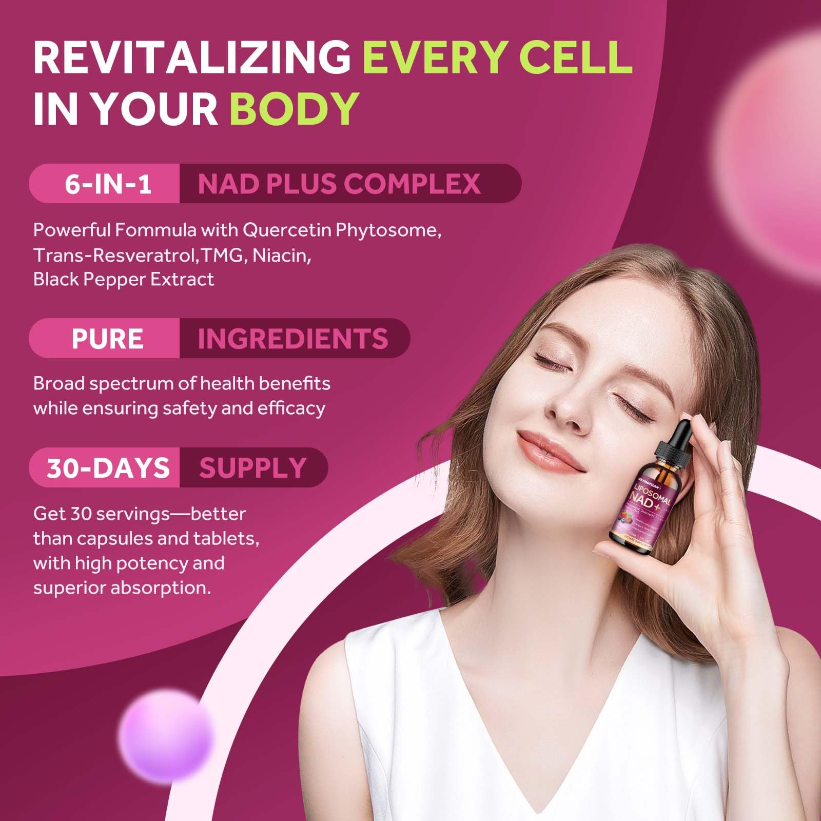 GZ HAOYUAN Resveratrol Liquid Supplement in a glass with water