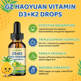 GZ HAOYUAN Vitamin D3 K2 Liquid Drops 60ml packaging