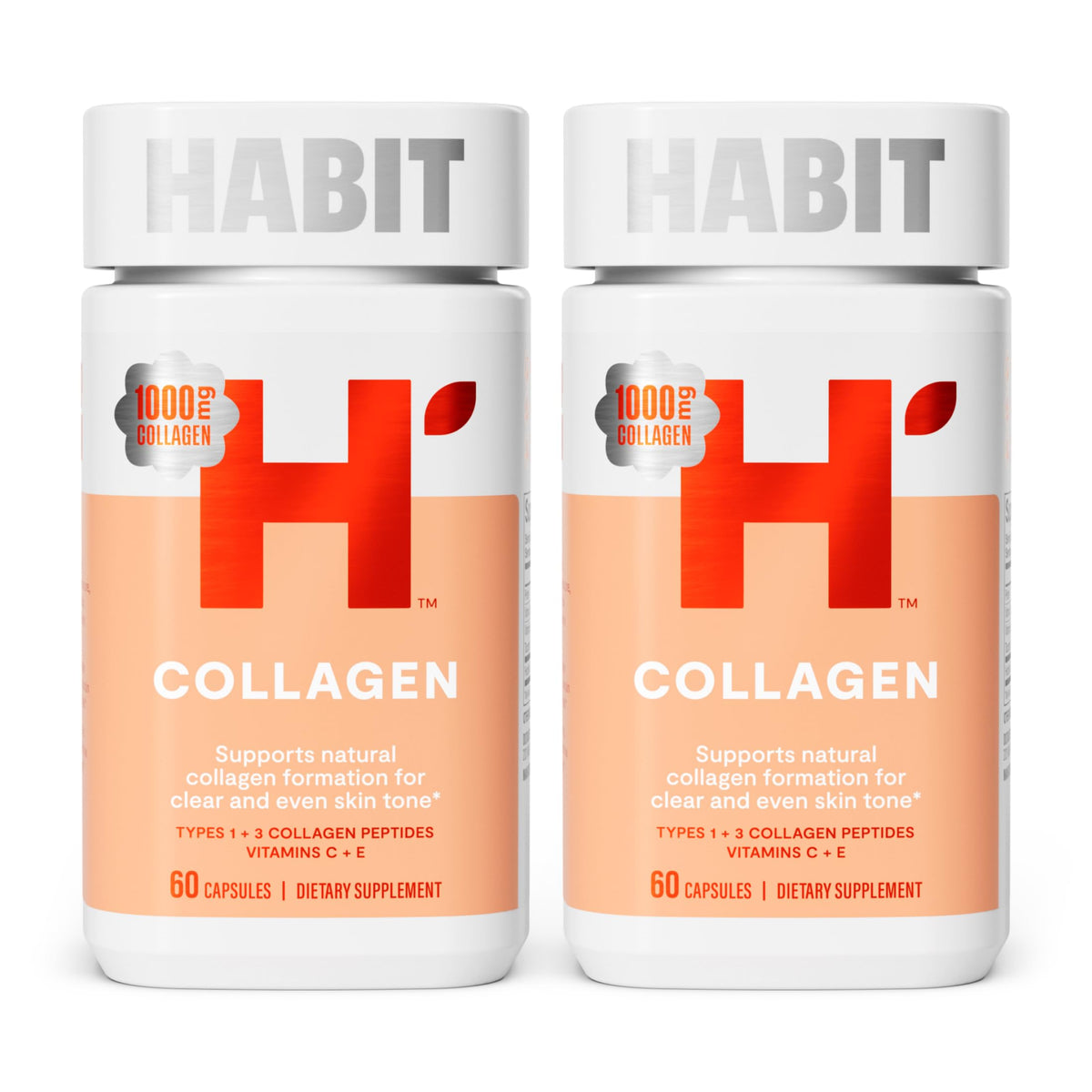 H' Habit Collagen Supplement front view with packaging