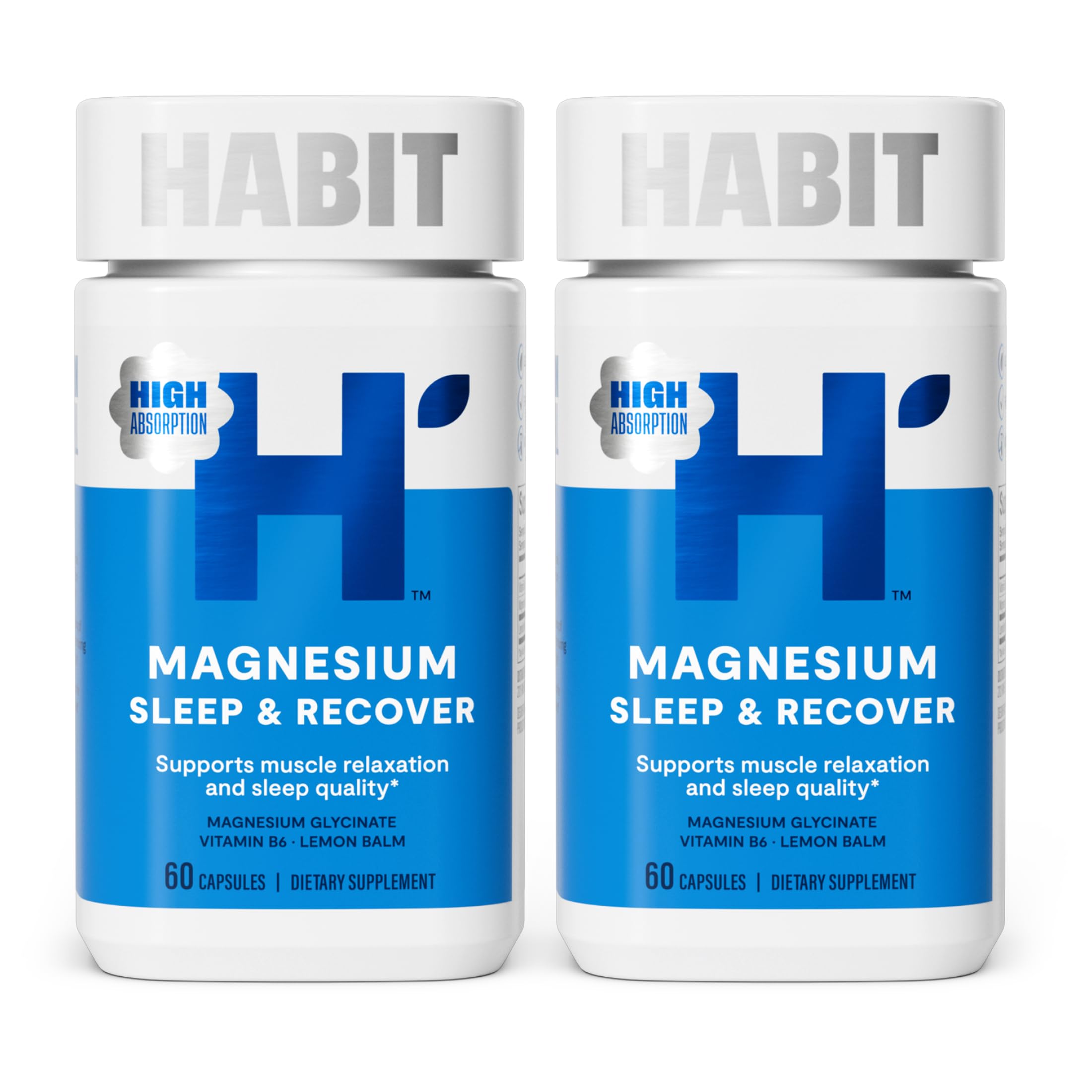 H' Habit Magnesium Sleep & use supplement bottle front view