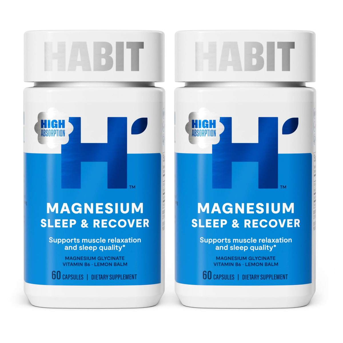H' Habit Magnesium Sleep & use supplement bottle front view