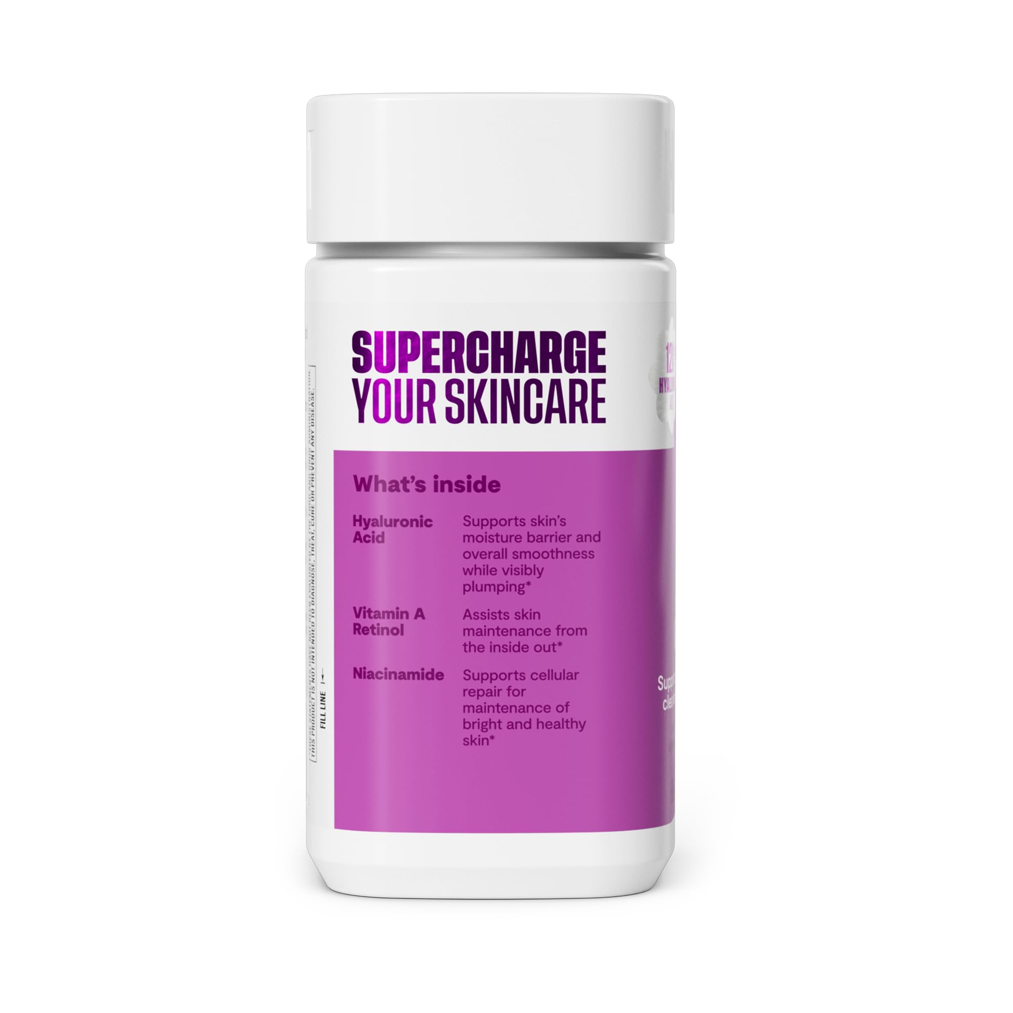 H' Habit Skin Glow Supplement side view showing capsule details