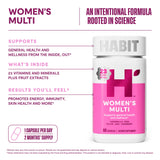H' Habit Women's Multivitamin ingredients list on packaging