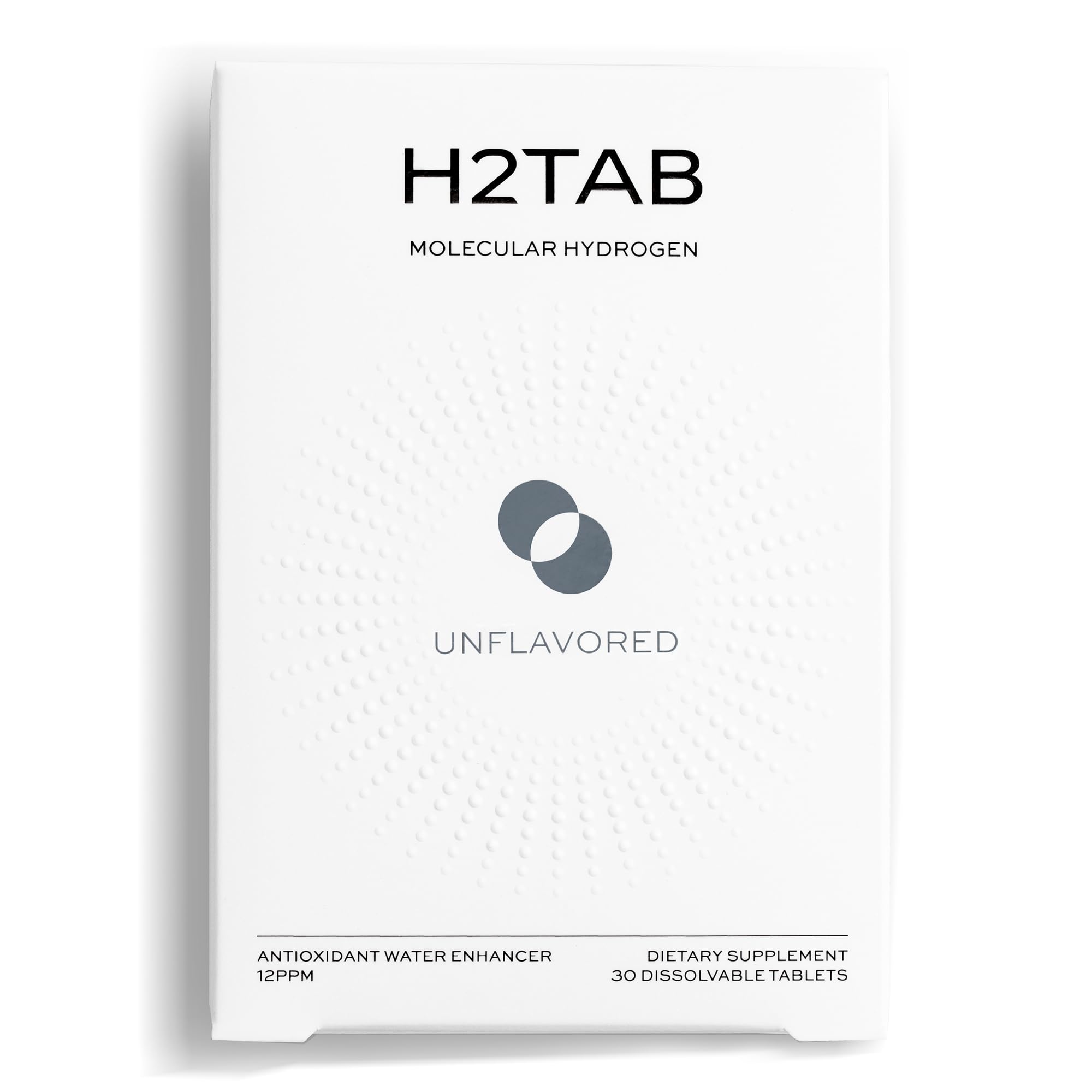H2TAB Magnesium Hydrogen Water Tablets 12PPM front view