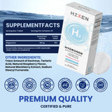 H2XEN Molecular Hydrogen Tablets raspberry flavour close-up