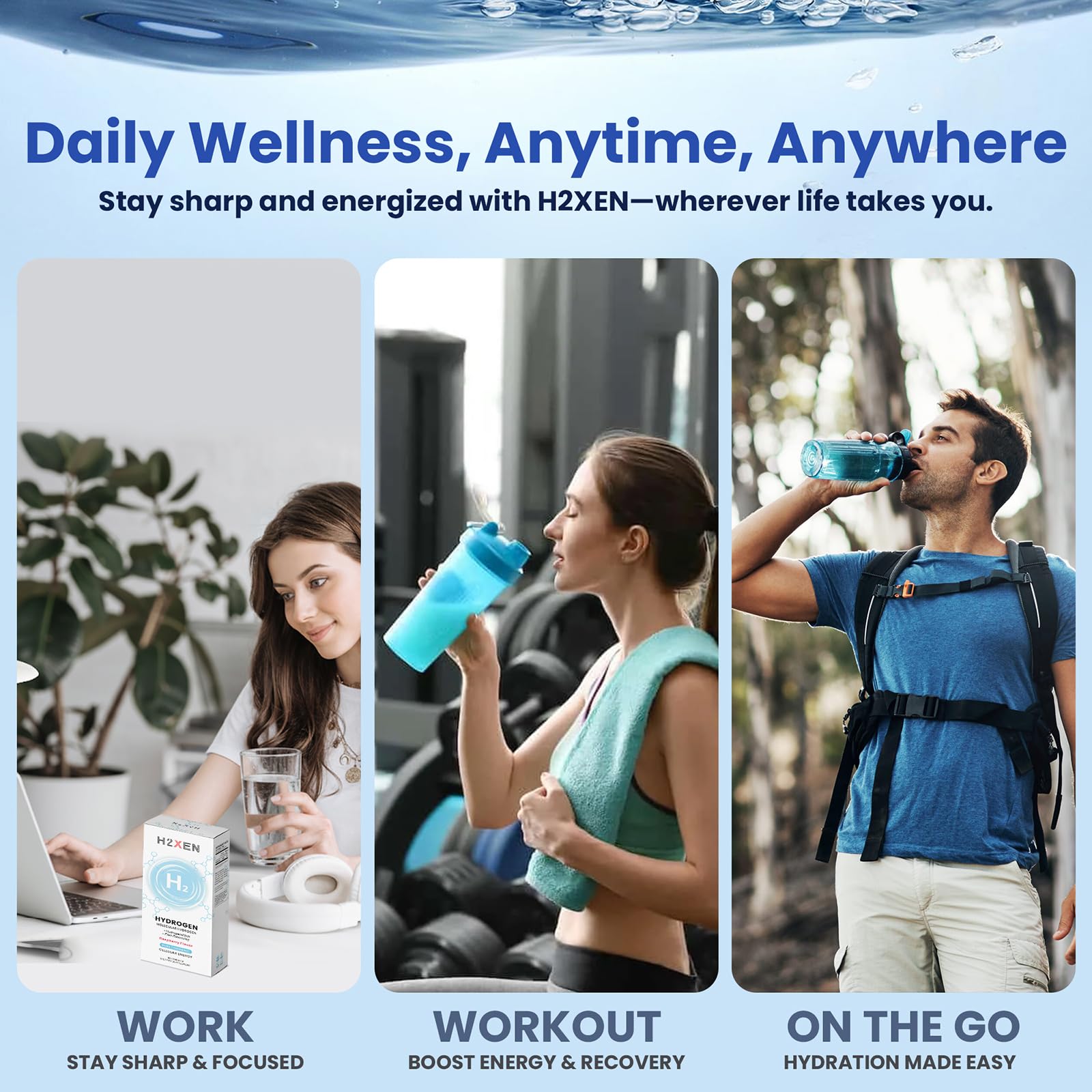 H2XEN Molecular Hydrogen Tablets with fresh raspberries
