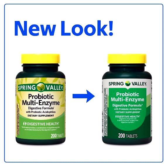 H4U Probiotic Multi-Enzyme Tablets side view showing packaging