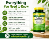 H4U Probiotic Multi-Enzyme Tablets with a glass of water