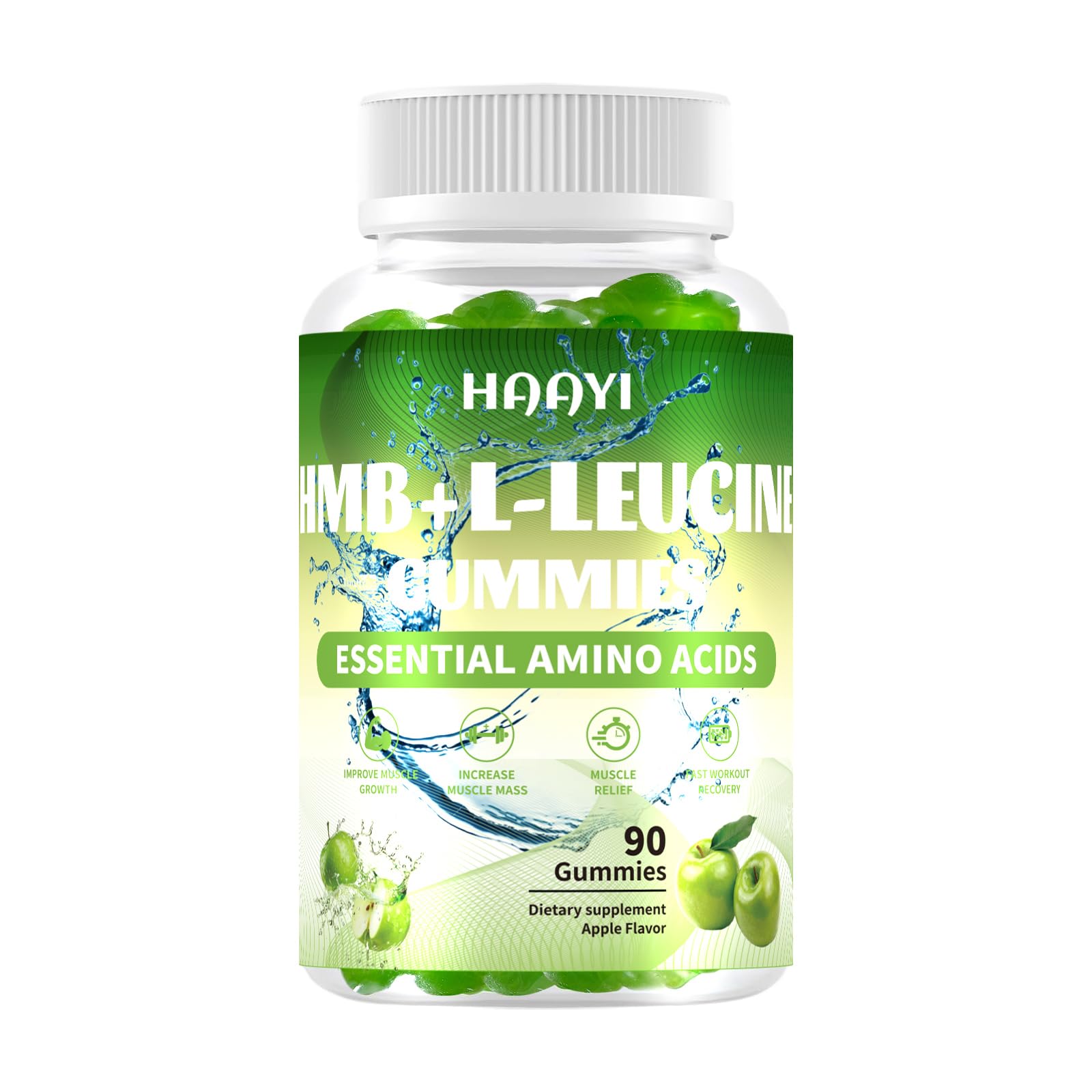 HAAYI HMB and Leucine Gummies 3000mg front view