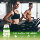 HAAYI HMB and Leucine Gummies on a table