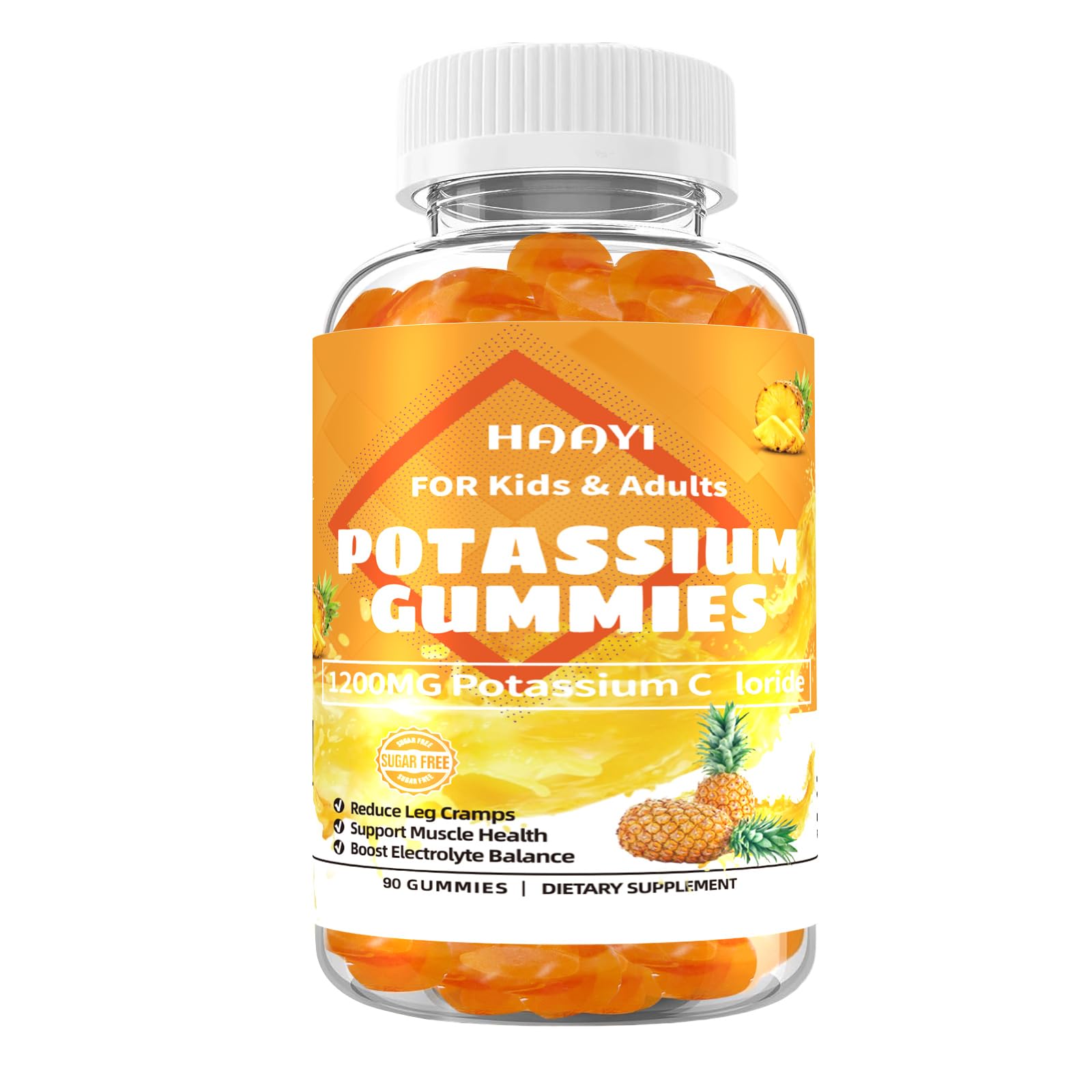 HAAYI Potassium Chloride Gummies 1200mg front view