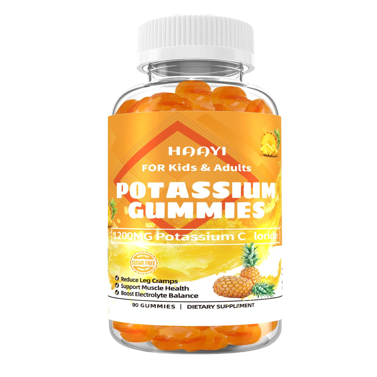 HAAYI Potassium Chloride Gummies 1200mg front view