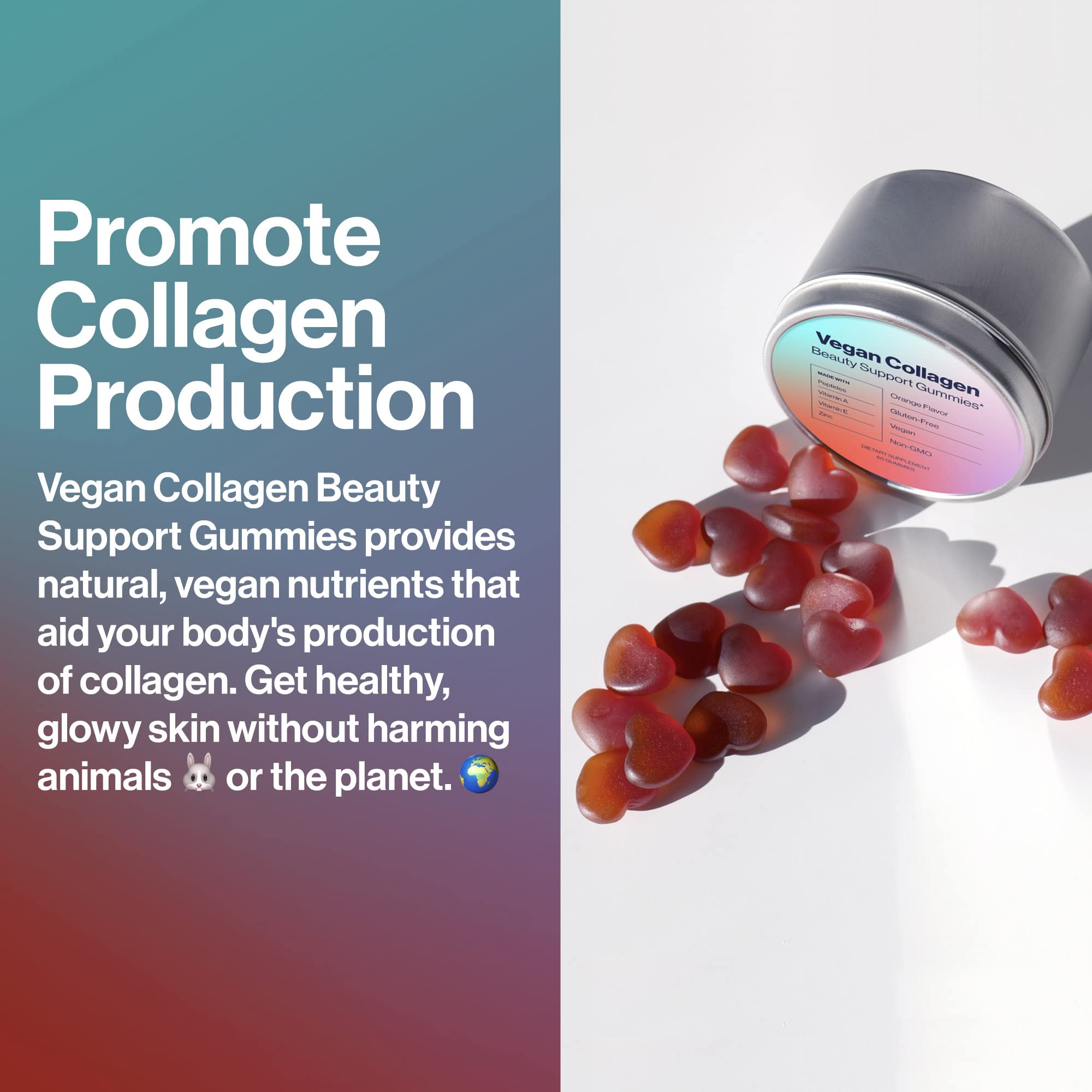 Habit + Habitat Biotin Gummies on a wooden surface