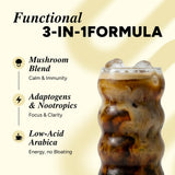 HABIT ONE Instant Coffee with Mushroom Blend back view of packaging