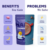 HABIT ONE Sleep Supplement Cocoa Blend in a glass of water