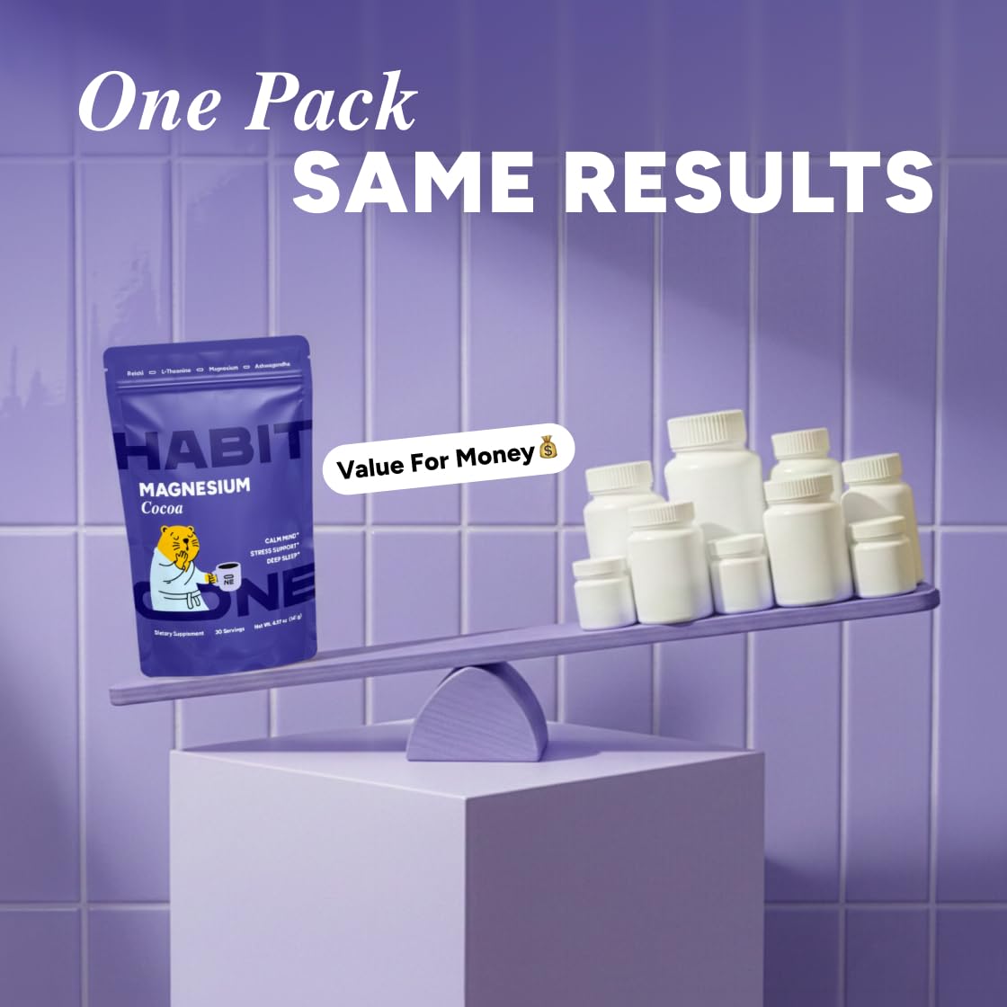 HABIT ONE Sleep Supplement Cocoa Blend ingredients list