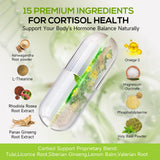 HABIZIYA Cortisol Support Supplement 15-in-1 back view