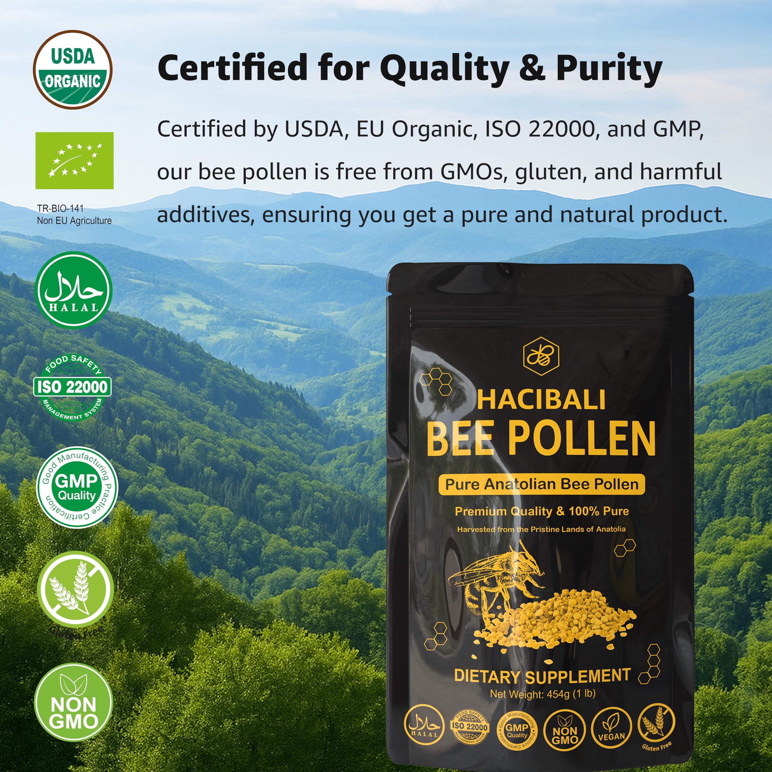 hacıbalı Bee Pollen Granules close-up
