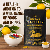 hacıbalı Bee Pollen Granules with smoothie