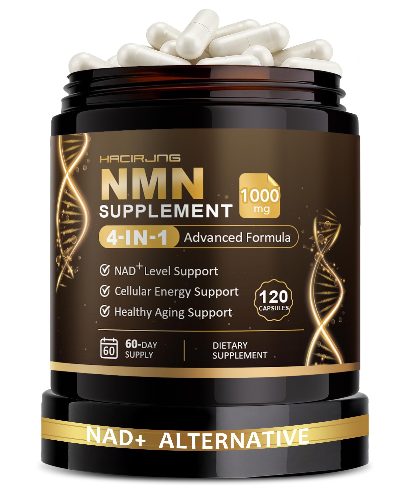 HACIRJNG NMN Supplement 1000mg bottle front view