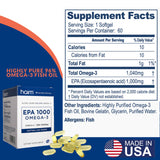 HAIM EPA1000 Fish Oil Supplement showing dosage instructions