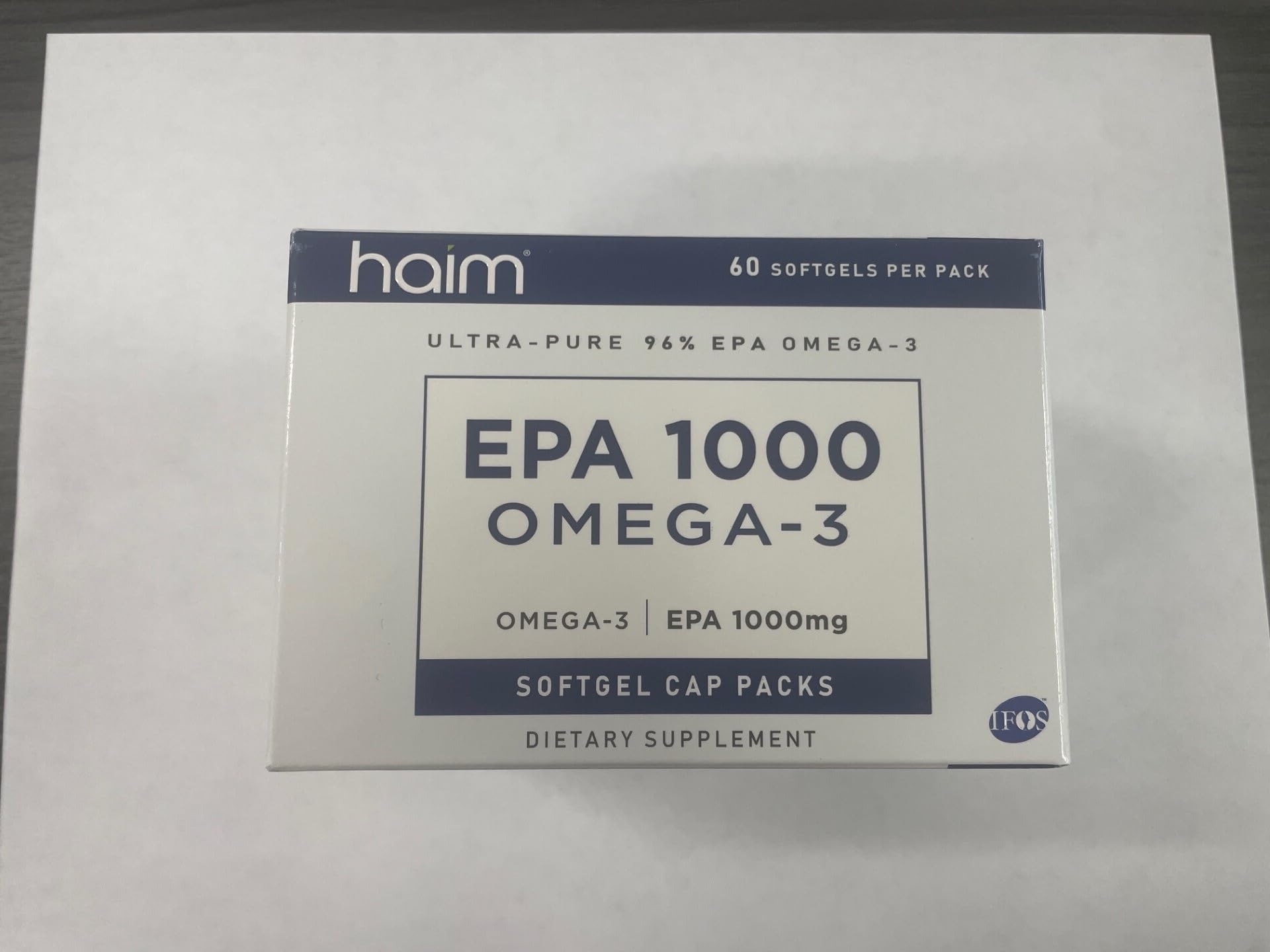 HAIM EPA1000 Fish Oil Supplement softgel close-up