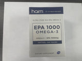 HAIM EPA1000 Fish Oil Supplement softgels in hand