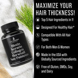 Hair Thickness Maximizer 5-in-1 Hair Vitamins bottle with label