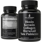 Hair Thickness Maximizer 5-in-1 Hair Vitamins with ingredients list
