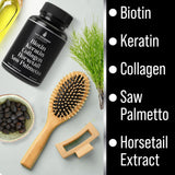 Hair Thickness Maximizer 5-in-1 Hair Vitamins with measuring spoon
