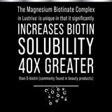 Hair Thickness Maximizer Lustriva Biotin Supplement ingredients list