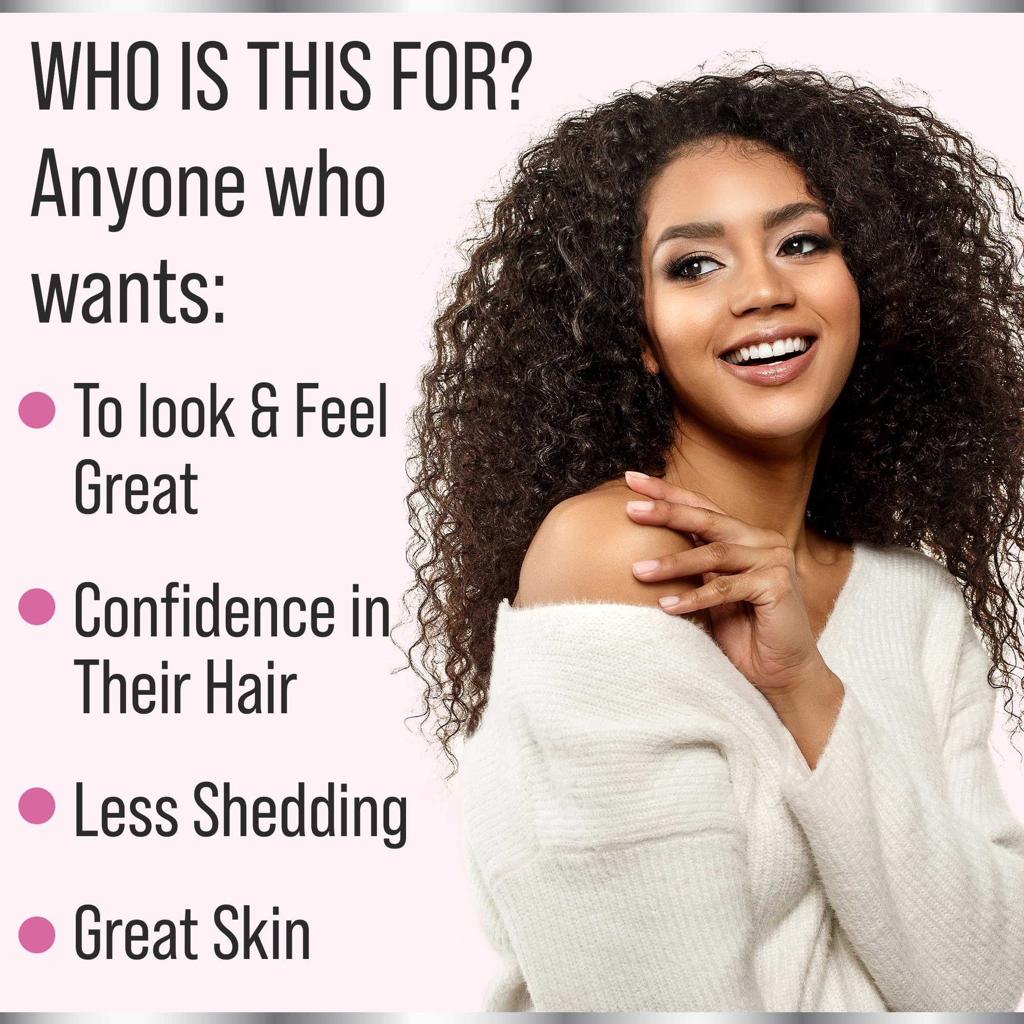 Hair Thickness Maximizer Sugar-Free Hair Gummy Vitamins with ingredients list
