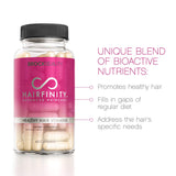 Hairfinity Healthy Hair Vitamins 2500mcg Biotin bottle with capsules