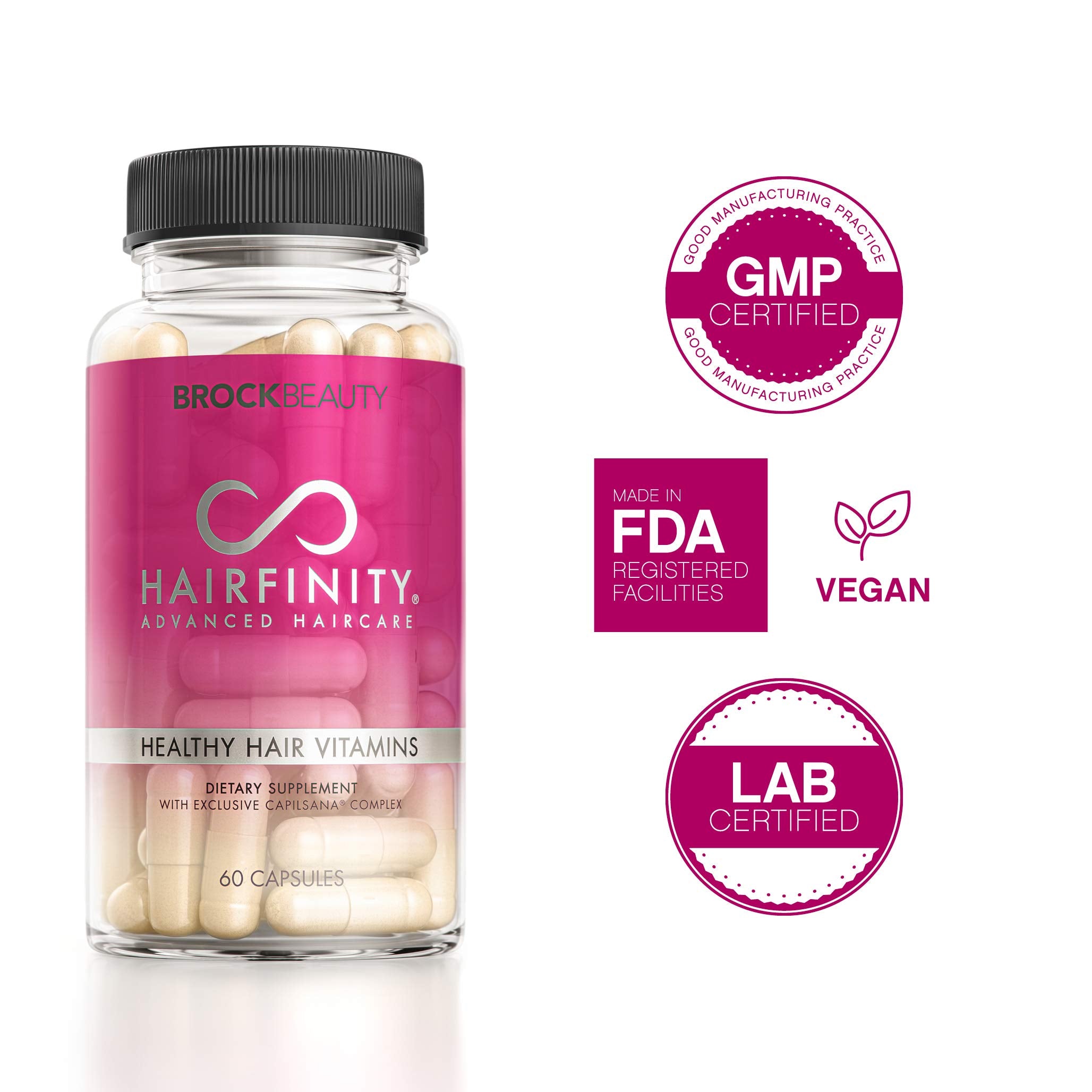 Hairfinity Healthy Hair Vitamins 2500mcg Biotin nutritional information