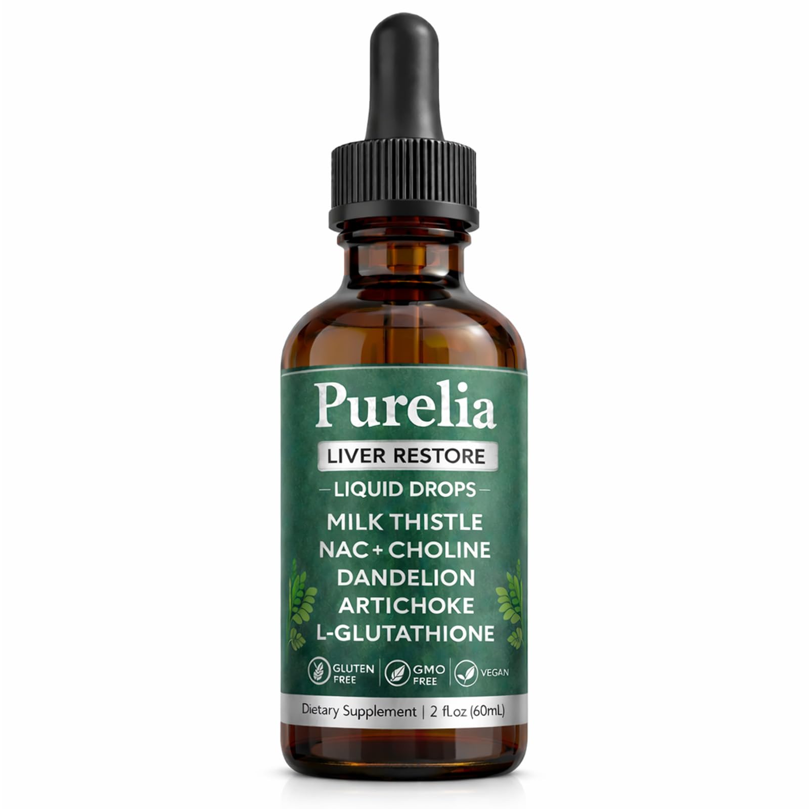 hairhalo Liver Restore Drops 2 fl oz front view