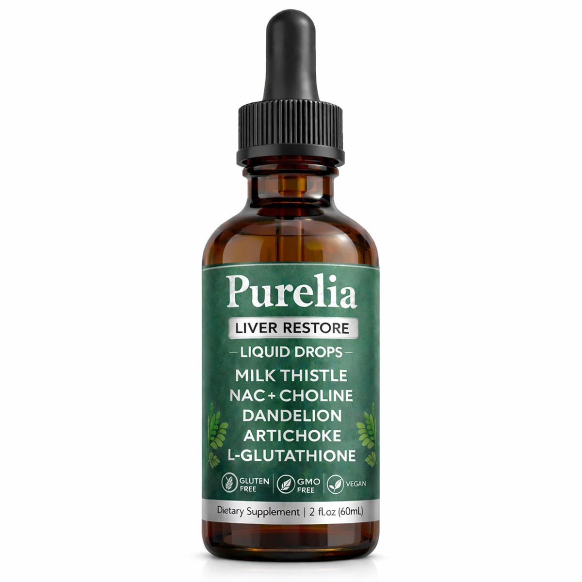 hairhalo Liver Restore Drops 2 fl oz front view
