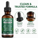 hairhalo Liver Restore Drops in a glass of water