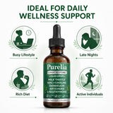 hairhalo Liver Restore Drops on a kitchen counter