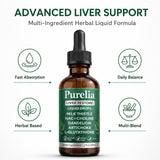 hairhalo Liver Restore Drops packaging with ingredients