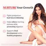 HAIRtamin Prenatal & Postnatal Multivitamin side view showing label