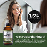 HalalEveryDay Black Seed Oil 454g on a wooden table