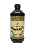 Halaleveryday black seed oil amber glass bottle front view