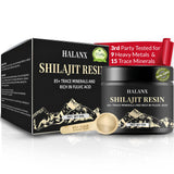 Halanx Shilajit Resin 50g glass jar front view