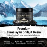 Halanx Shilajit Resin 50g glass jar side view