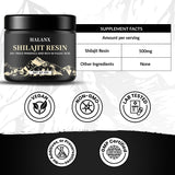 Halanx Shilajit Resin being dissolved in warm water