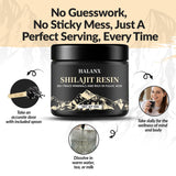 Halanx Shilajit Resin with measuring spoon
